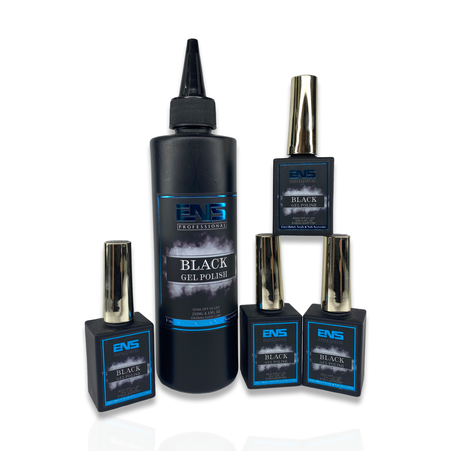 Black Gel Polish Refill 250ml + 4 Free 15ml
